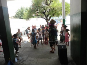 bibliomovil evacuados