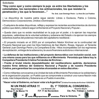 solicitada (F.A.P) 20-2-2014