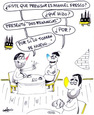 MANUEL FRESCO RENUNCIA HUMOR PERIODICO SIC